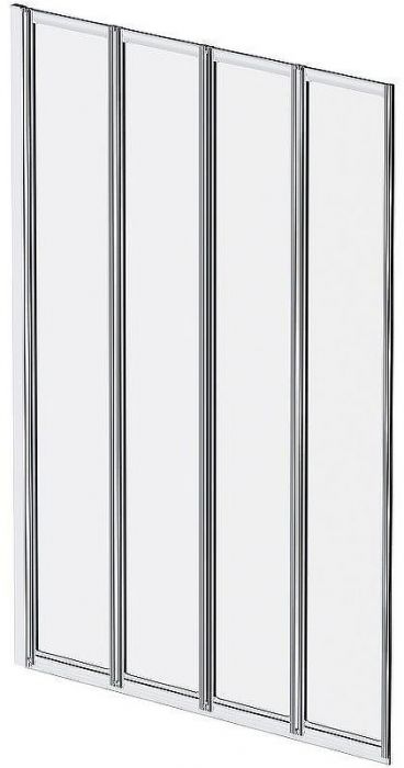 Шторка на ванну AM.PM Like 100 W80BS-100-140CT профиль Хром стекло прозрачное