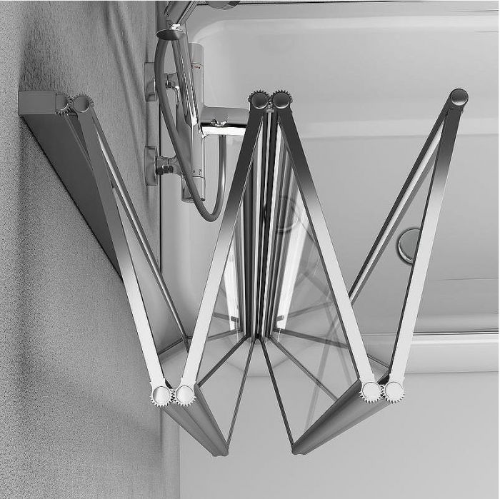 Шторка на ванну AM.PM Like 100 W80BS-100-140CT профиль Хром стекло прозрачное