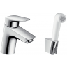 Hansgrohe Logis, Смеситель для раковины с гигиеническим душем, Цвет: хром