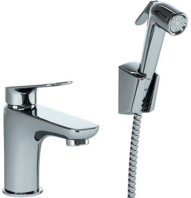 Смеситель для раковины Paini Laguna LACR205/574 с гигиеническим душем Хром