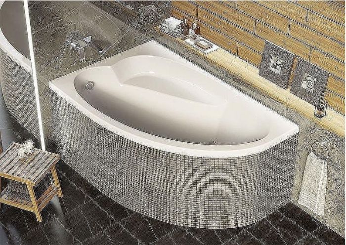 Акриловая ванна Alex Baitler Nero 150х95 L без гидромассажа