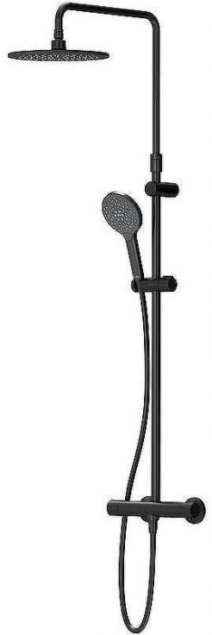 Душевая система AM.PM Like F0780422 с термостатом Черная матовая