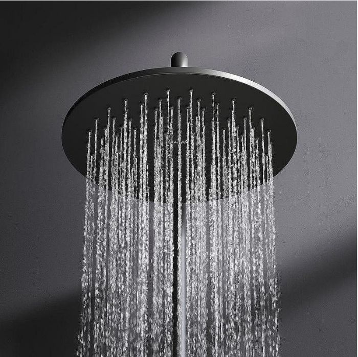 Душевая система AM.PM Like F0780422 с термостатом Черная матовая