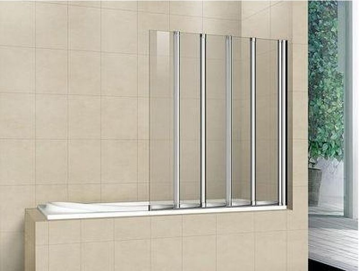 Шторка на ванну Good Door Screen 120х140 GR5-120-C-CH профиль Хром стекло прозрачное