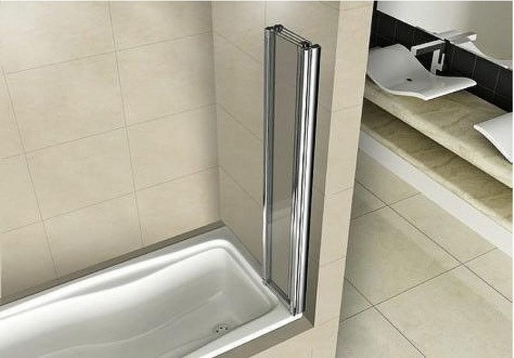 Шторка на ванну Good Door Screen 120х140 GR5-120-C-CH профиль Хром стекло прозрачное