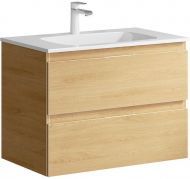 Тумба под раковину Aqwella Accent 75 ACC0175DZ подвесная Дуб золотой