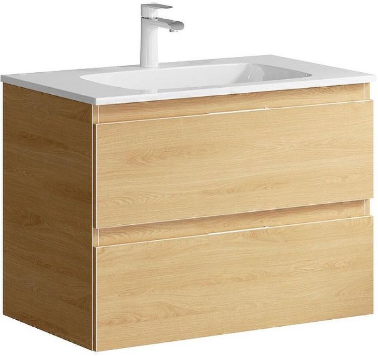 Тумба под раковину Aqwella Accent 75 ACC0175DZ подвесная Дуб золотой