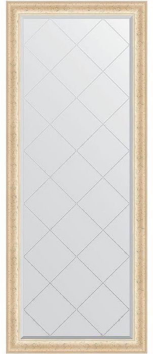 Зеркало Evoform Exclusive-G Floor 200х80 BY 6310 с гравировкой в багетной раме - Старый гипс 82