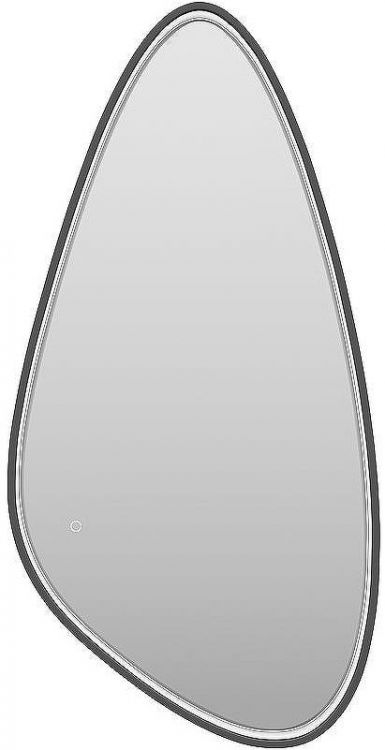 Зеркало Brevita Venus 60 VEN-Var-060-black с подсветкой Черное матовое с сенсорным выключателем