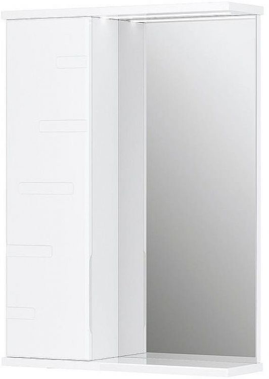 Зеркало со шкафом Volna Joli 50 L zsJOLI50.L-01 с подсветкой Белое