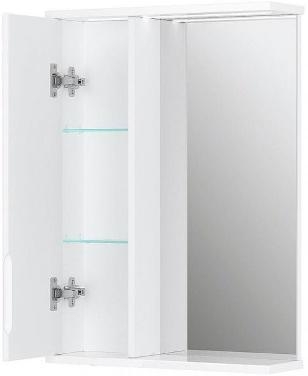 Зеркало со шкафом Volna Joli 50 L zsJOLI50.L-01 с подсветкой Белое