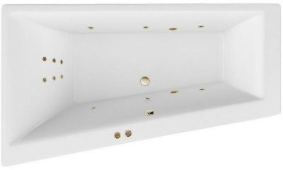 Акриловая ванна Excellent Sfera 170x100 L WAEX.SFL17.LINE.BR с гидромассажем