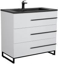 Тумба с раковиной Parly Spa Bella 75 Bella-T75 10149 Белая глянцевая