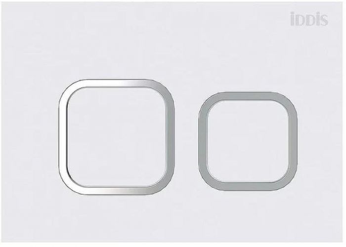 Клавиша смыва Iddis Unifix UNI40MWI77 Белый хром