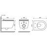 Подвесной унитаз CERAMICANOVA Play Rimless CN3001MB