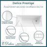 Чугунная ванна Delice Prestige 180х80 DLR230623-AS без отверстий под ручки с антискользящим покрытием