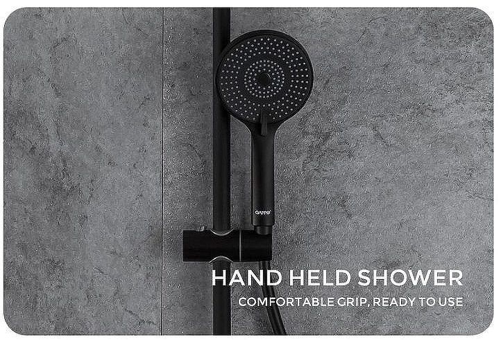 Душевая система Gappo G2495-5 Черная матовая