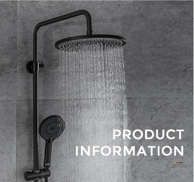 Душевая система Gappo G2495-5 Черная матовая