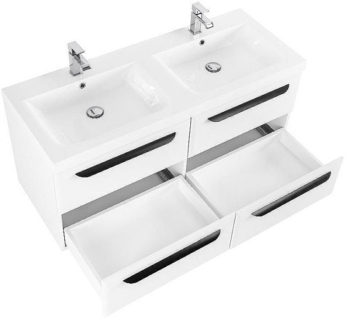 Тумба под раковину Cezares Eco 120 ECO-1200-4C-SO-2-BO подвесная Bianco Opaco
