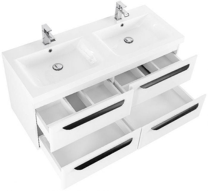 Тумба под раковину Cezares Eco 120 ECO-1200-4C-SO-2-BO подвесная Bianco Opaco