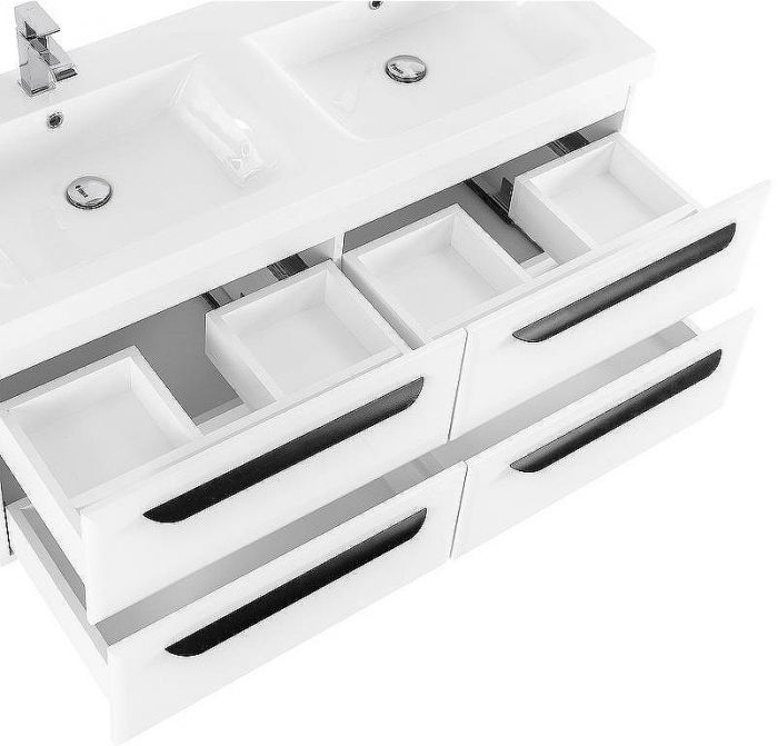 Тумба под раковину Cezares Eco 120 ECO-1200-4C-SO-2-BO подвесная Bianco Opaco