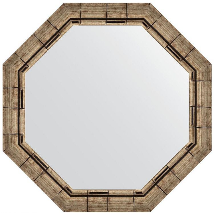 Зеркало Evoform Octagon 68х68 BY 7325 в багетной раме - Серебряный бамбук 73 Зеркало Evoform Octagon 68х68 BY 7325 в багетной раме - Серебряный бамбук 73
