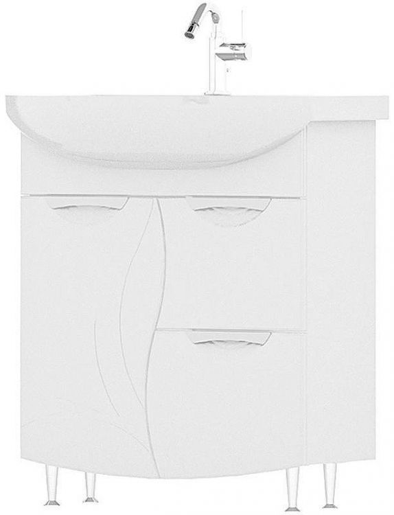 Тумба под раковину Volna Adel 70.1D.2Y tnADEL70.1D.2Y-01 Белая