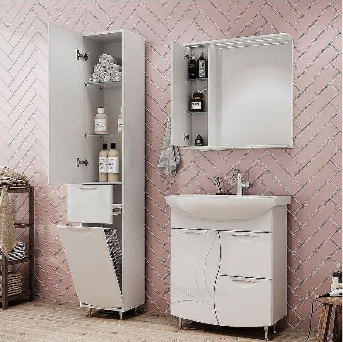 Тумба под раковину Volna Adel 70.1D.2Y tnADEL70.1D.2Y-01 Белая