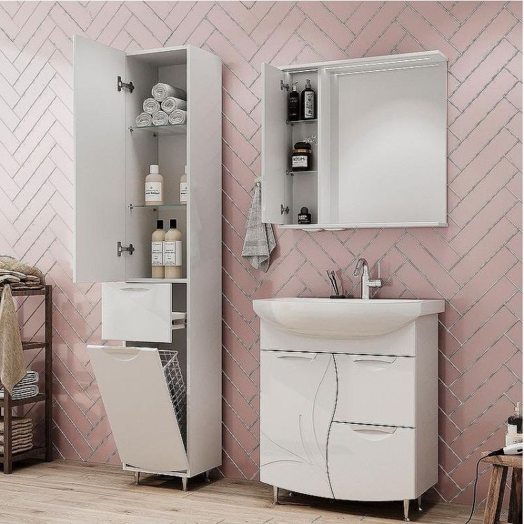 Тумба под раковину Volna Adel 70.1D.2Y tnADEL70.1D.2Y-01 Белая