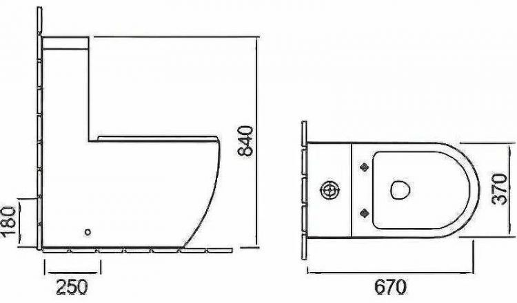 Унитаз биде SantiLine SL-5011SM-BD с бачком и сиденьем Микролифт Унитаз биде SantiLine SL-5011SM-BD с бачком и сиденьем Микролифт