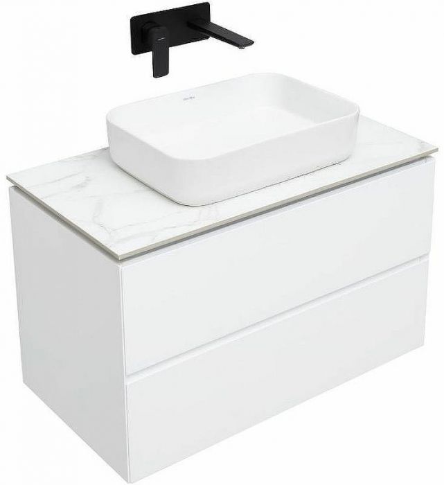 Тумба под раковину Allen Brau Infinity 85 1.21001.WM подвесная Белая матовая