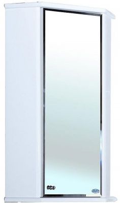 Зеркальный шкаф Bellezza Лилия 34 R 4642403231016 угловой Белый