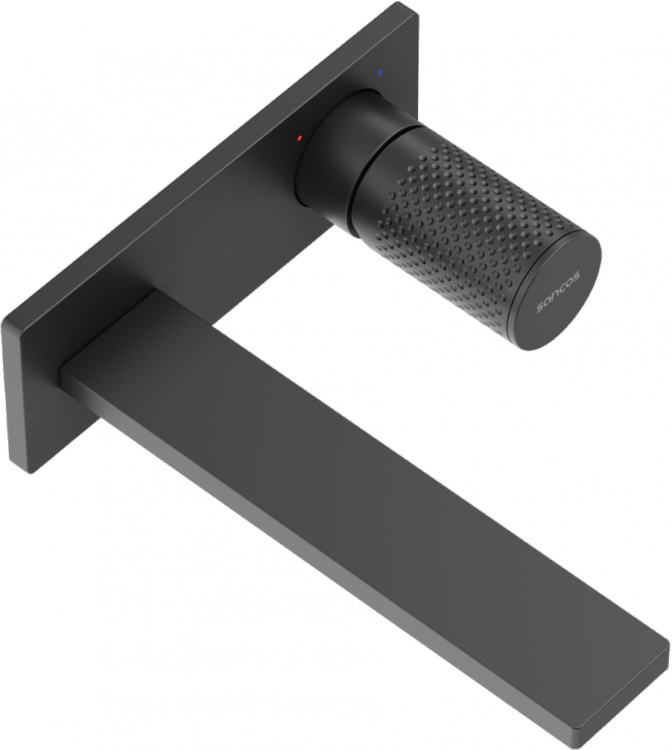 Смеситель для раковины SANCOS Nexus с внутренней частью, черный матовый, SC9013MB