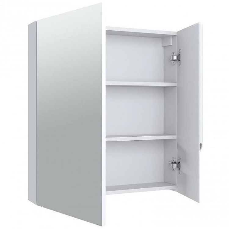 Зеркальный шкаф Runo Стокгольм 70 00-00001127 Белый Зеркальный шкаф Runo Стокгольм 70 00-00001127 Белый