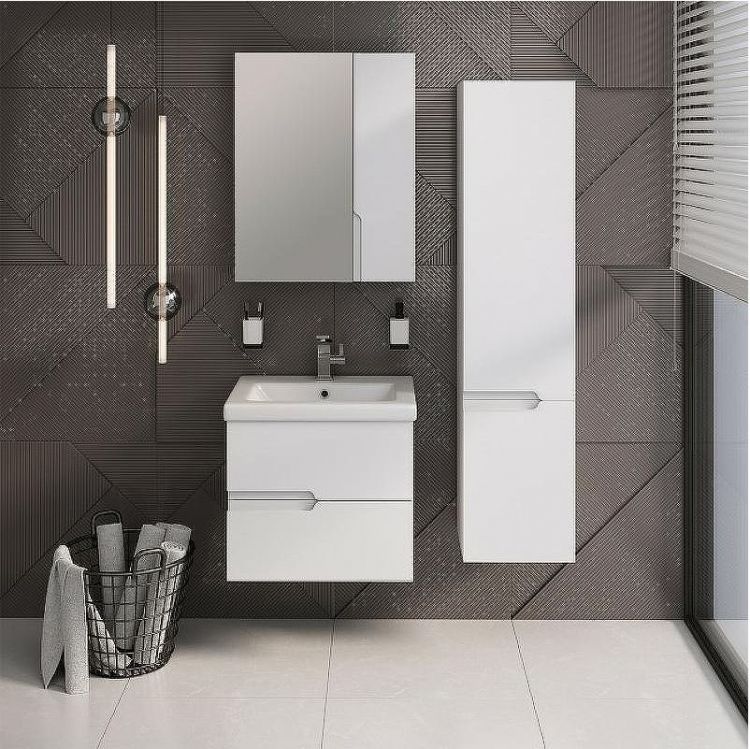 Зеркальный шкаф Runo Стокгольм 70 00-00001127 Белый Зеркальный шкаф Runo Стокгольм 70 00-00001127 Белый