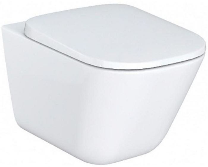 Комплект унитаза с инсталляцией Roca The Gap 893104100 с сиденьем Микролифт и клавишей смыва Хром