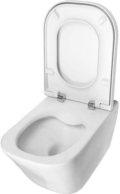 Комплект унитаза с инсталляцией Roca The Gap 893104100 с сиденьем Микролифт и клавишей смыва Хром