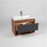 Тумба под раковину VIANT Бостон 70 VBOS70COG-T1YP подвесная Графит матовый Дуб Вотан Тумба под раковину VIANT Бостон 70 VBOS70COG-T1YP подвесная Графит матовый Дуб Вотан