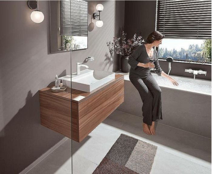 Смеситель для ванны Hansgrohe Vivenis 75420700 Белый матовый
