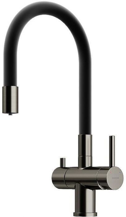 Смеситель для кухни Sancos Lucia SC4004GG Вороненая сталь Черный