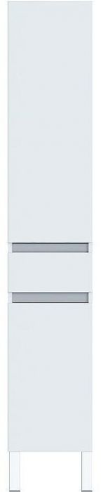 Шкаф пенал SanVit Кубэ-3 К 32 pkube3w с бельевой корзиной Белый глянцевый