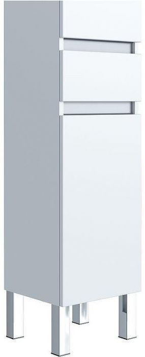 Шкаф пенал SanVit Кубэ-3 К 32 pkube3w с бельевой корзиной Белый глянцевый