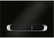 Клавиша смыва KK POL M09 V1 350/PPC/063-00-03 Черная матовая Хром