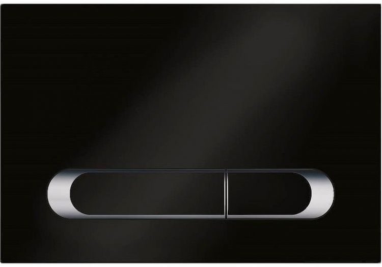 Клавиша смыва KK POL M09 V1 350/PPC/063-00-03 Черная матовая Хром