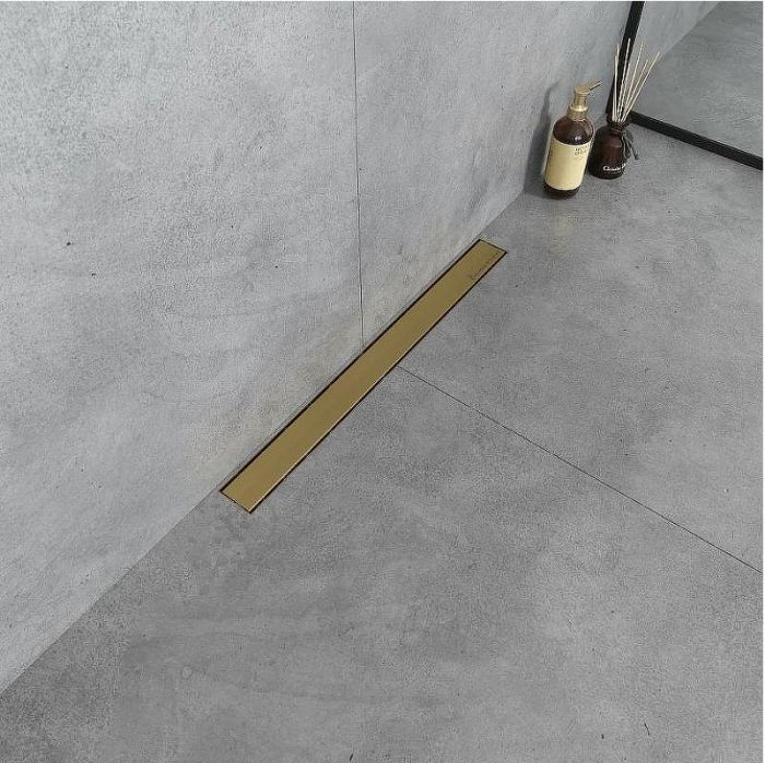 Душевой лоток Boheme Premium Linear 60 982-60-MG с решеткой Золото матовое