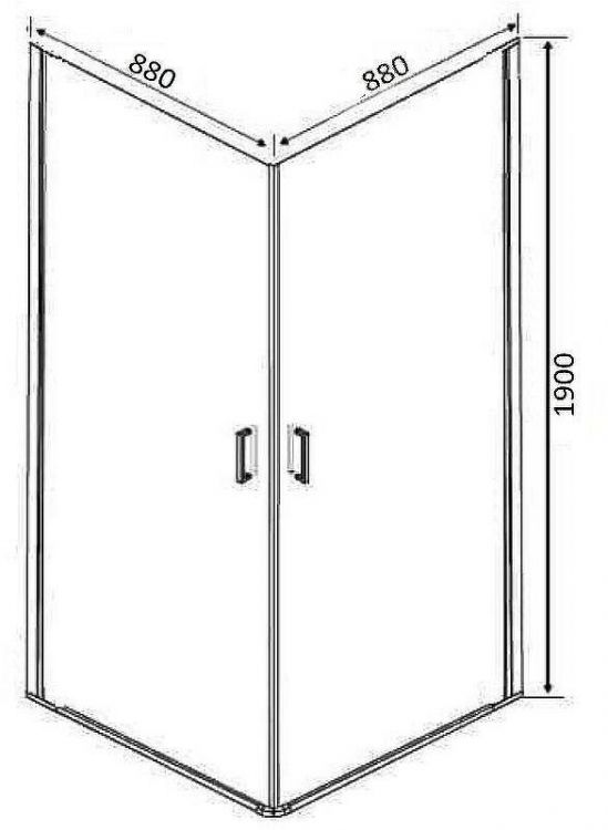 Душевой уголок Orange E04-090TCR 90x90 профиль Хром стекло прозрачное Душевой уголок Orange E04-090TCR 90x90 профиль Хром стекло прозрачное