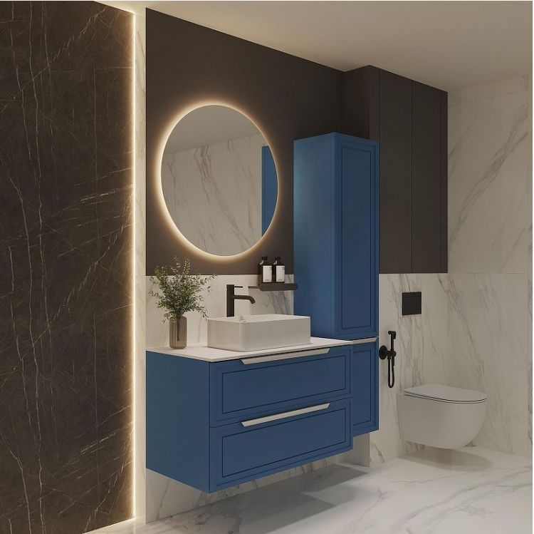 Шкаф пенал ЗОВ Севилья 35 PSB цвет Капри