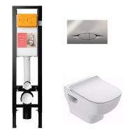 Подвесной унитаз Jacob Delafon Struktura E21754RU-00 с инсталляцией