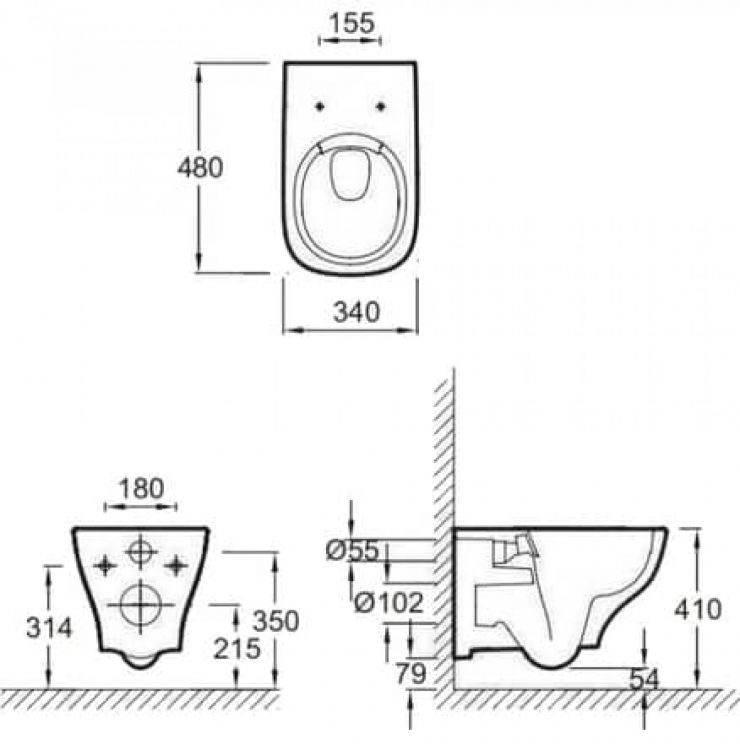 Подвесной унитаз Jacob Delafon Struktura E21754RU-00 с инсталляцией