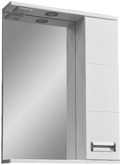 Зеркало со шкафом Stella Polar Фиора 55 SP-00000209 Белое